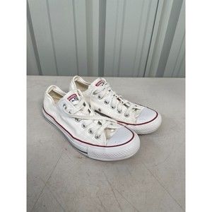 Converse Chuck Taylor All Star Low Top White Sneakers Size 8 Womens